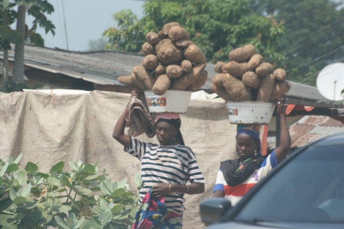 Street Hawking - African Yams
