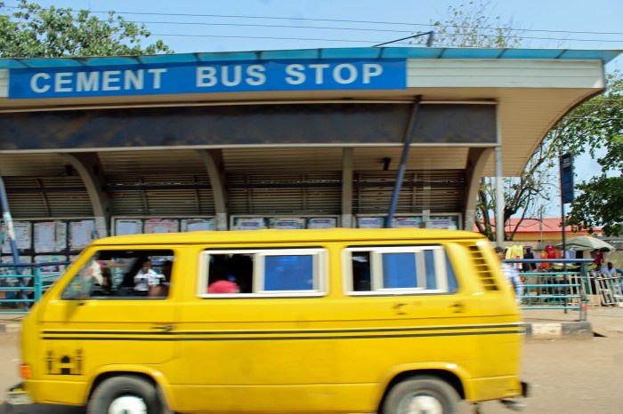 Cement Bus Stop