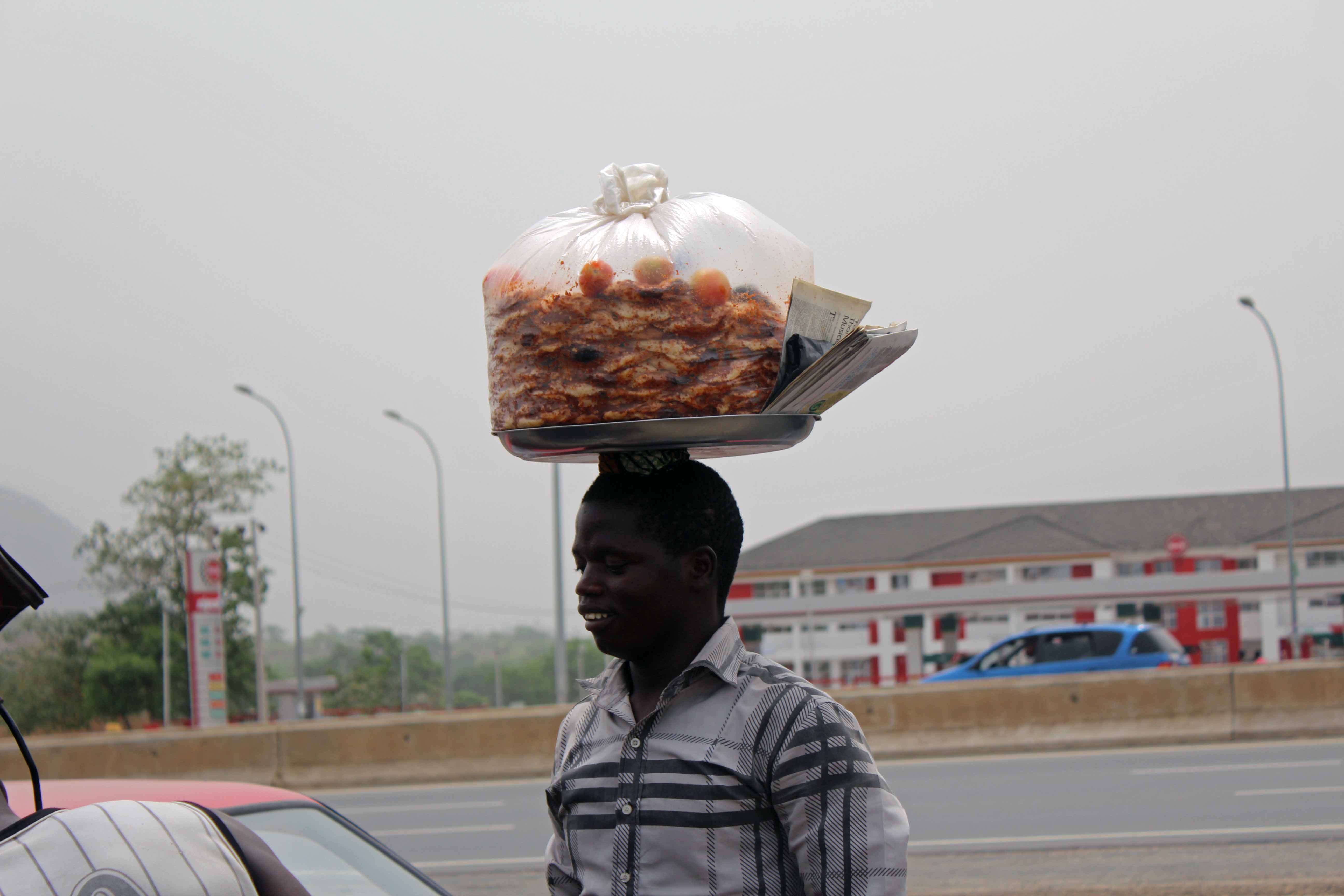 Omelette Hawker Abuja Nigeria