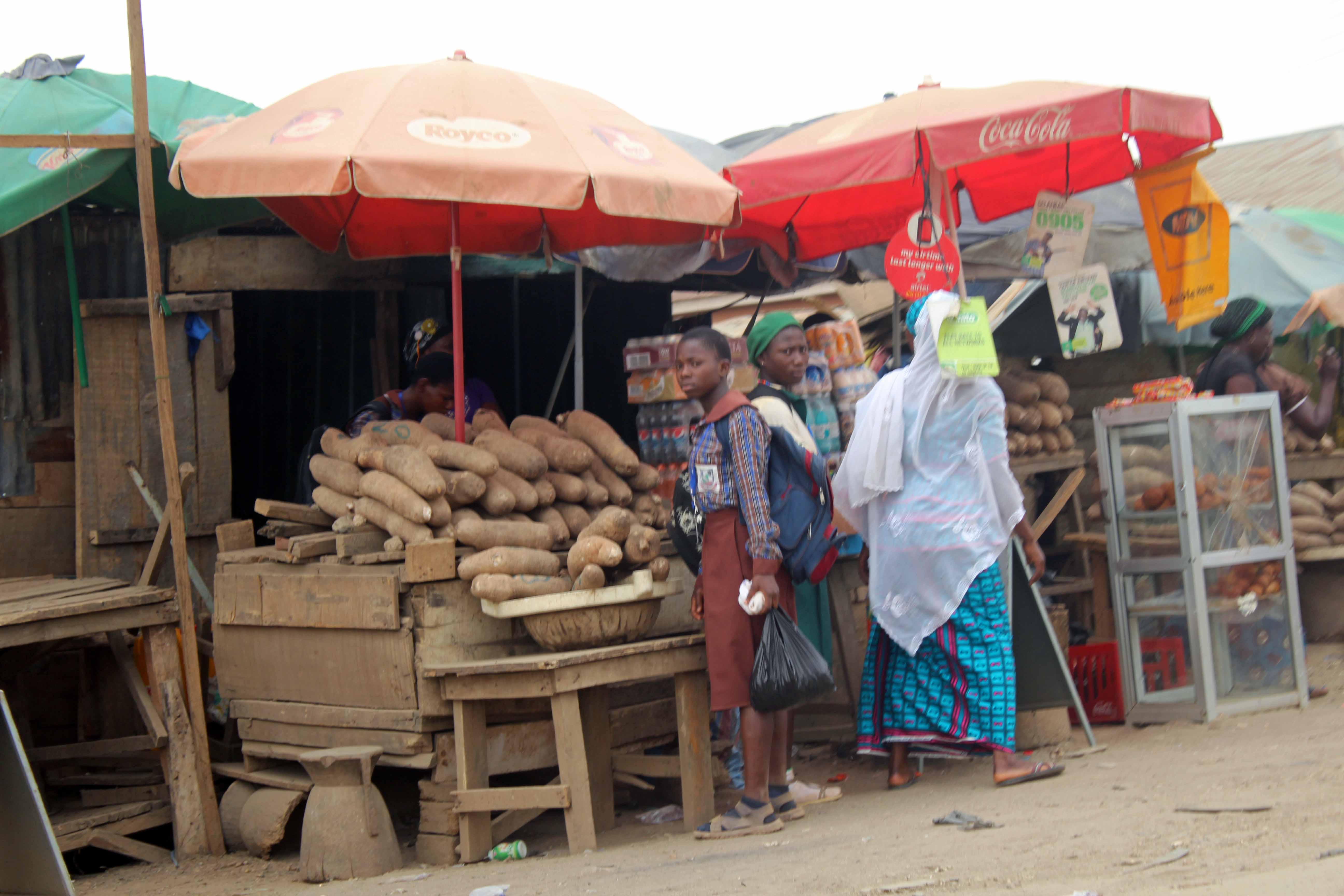 African Yams Roadside Market Dutse