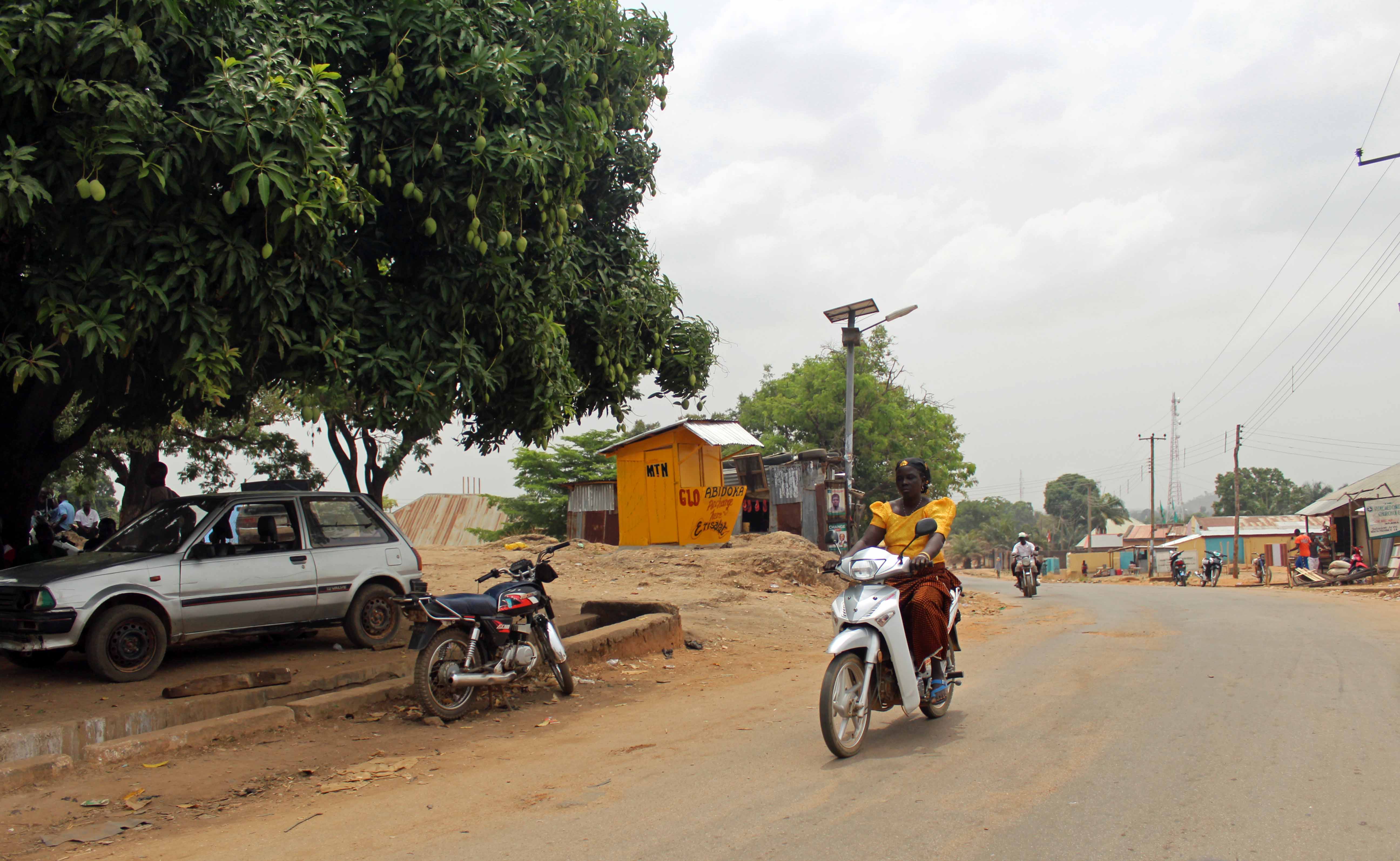 Motorcycling in Wamba
