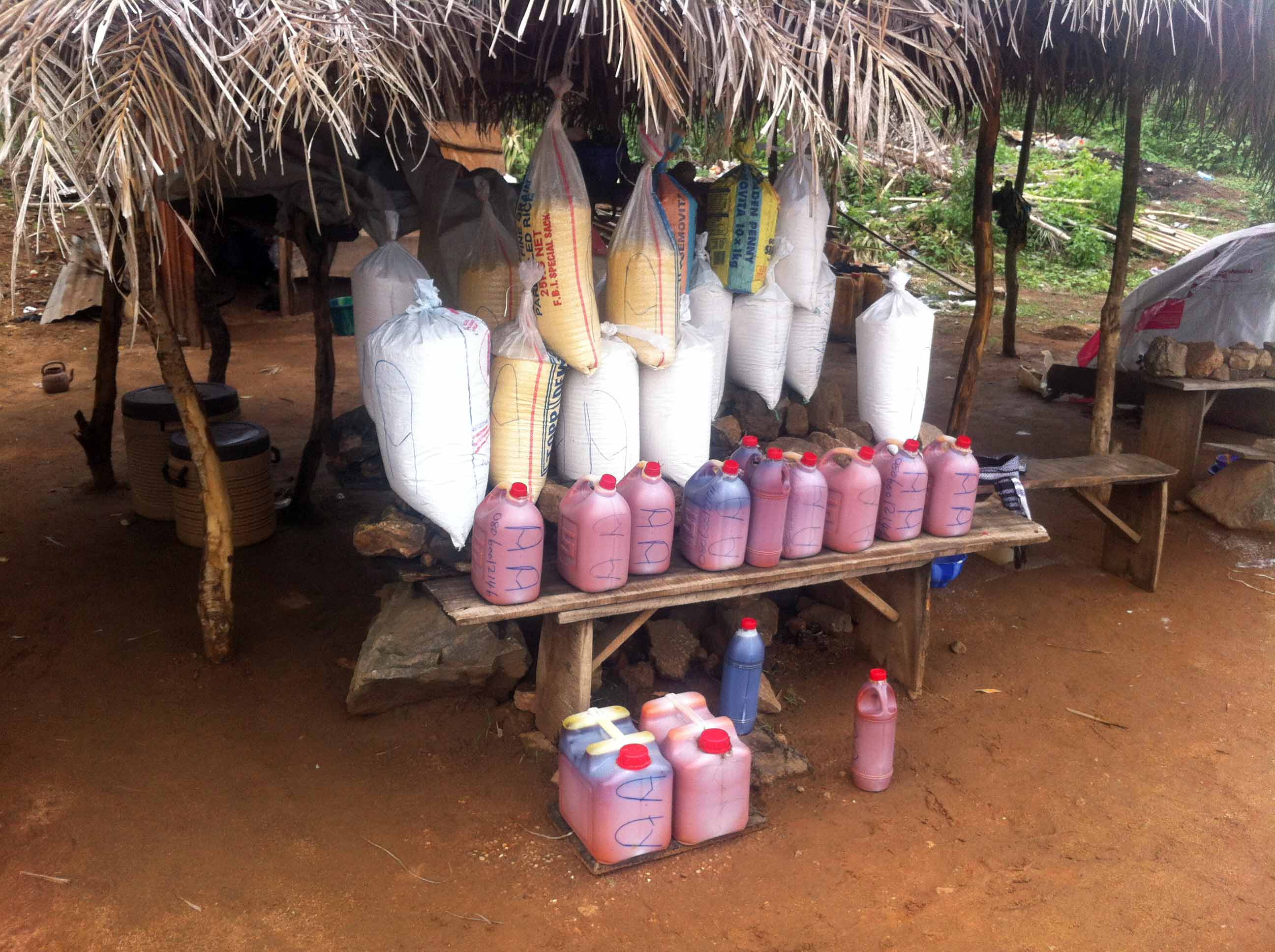 Roadside Market Palm Oil