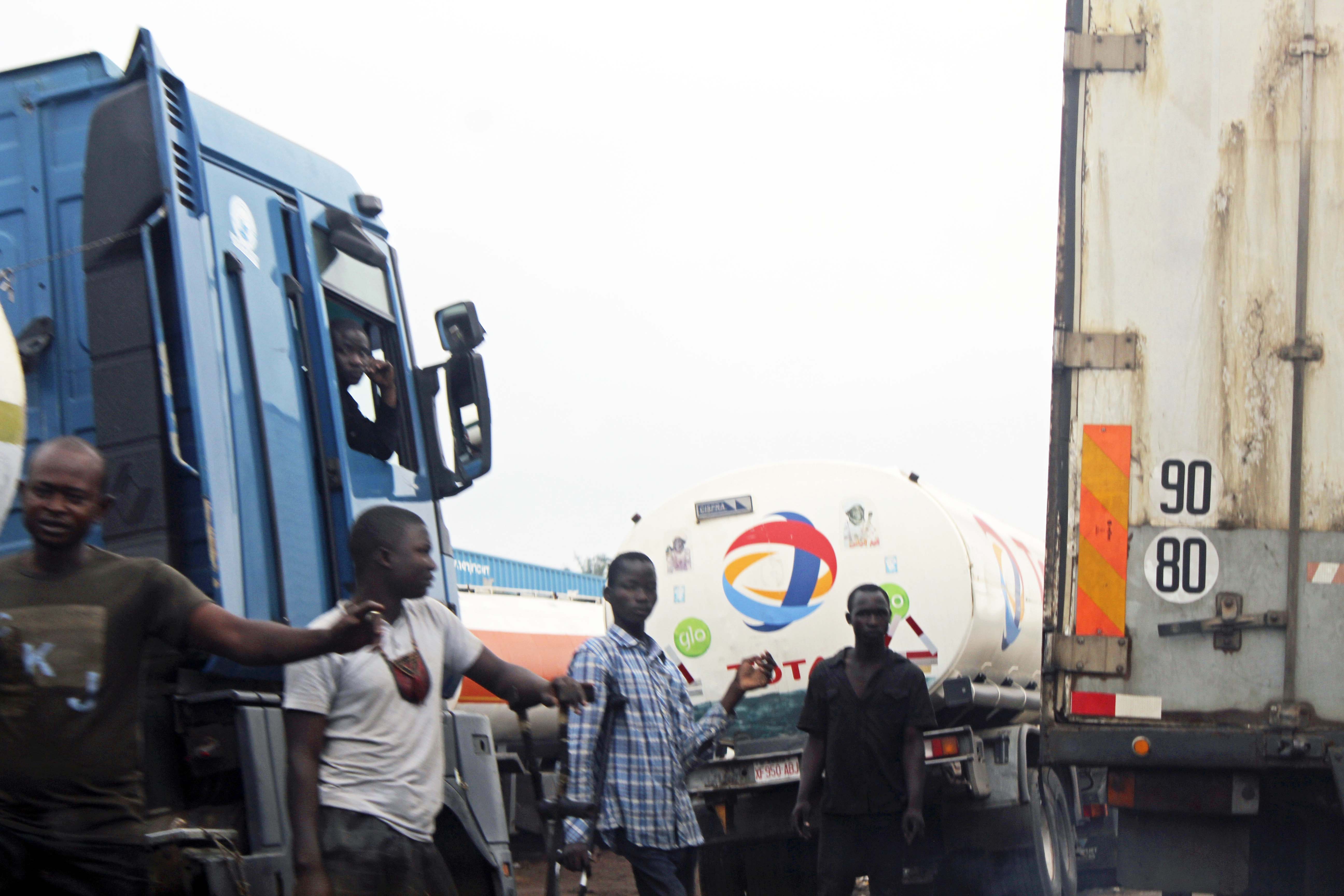 Petrol Tankers on Lagos - Ibadan Expressway