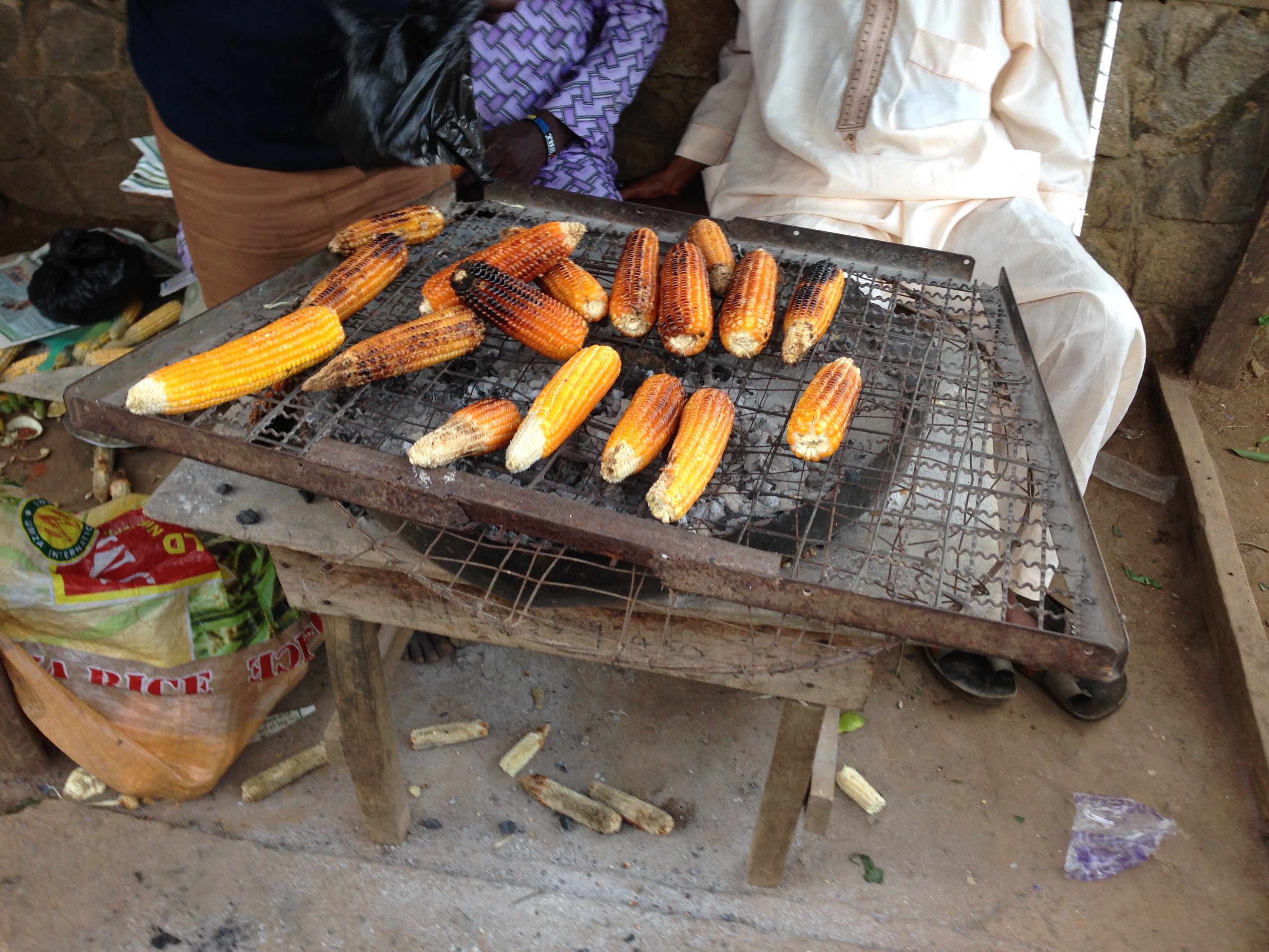 Roast Corn in Ilesa