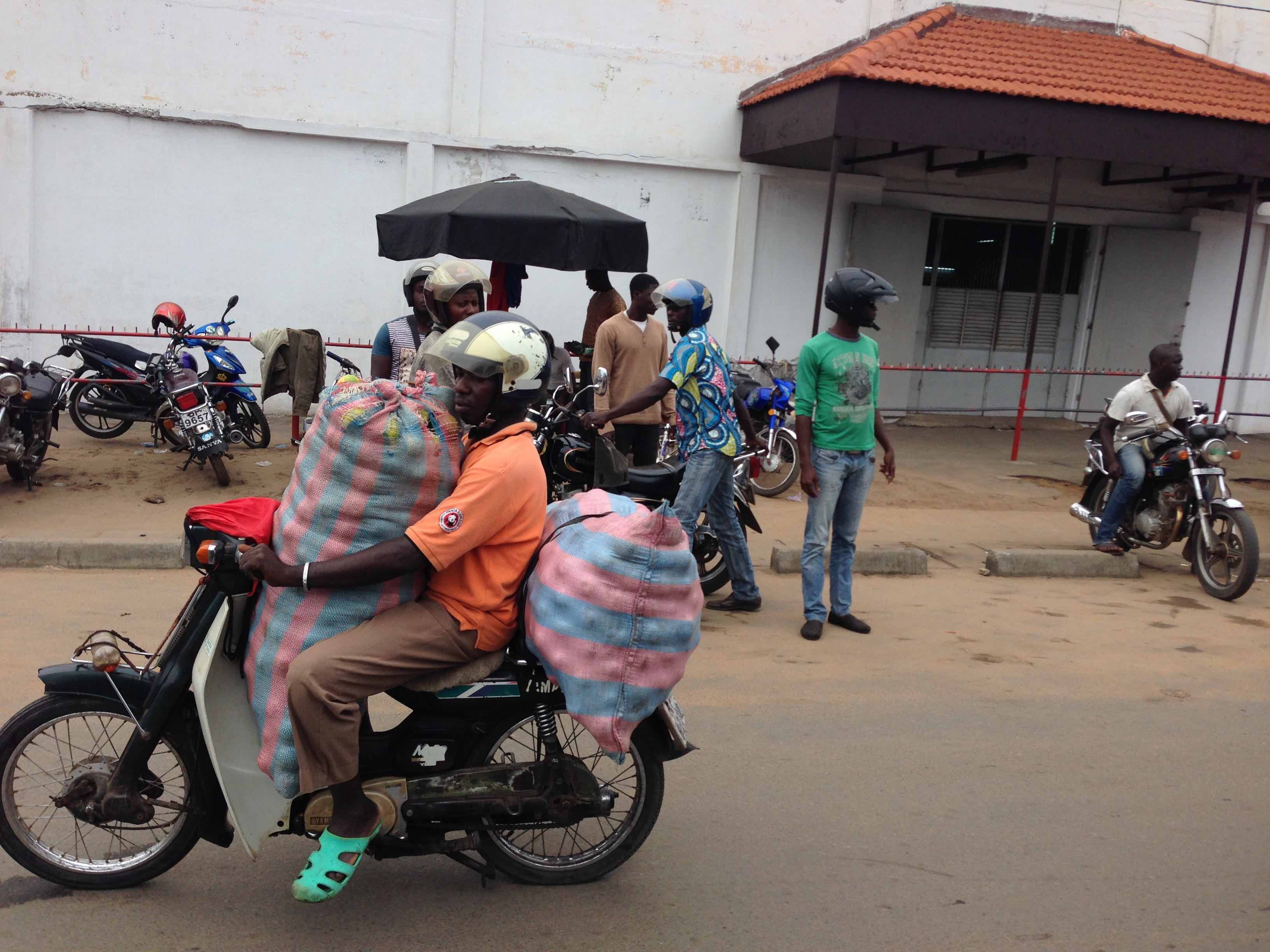 Motorcycling in Lome