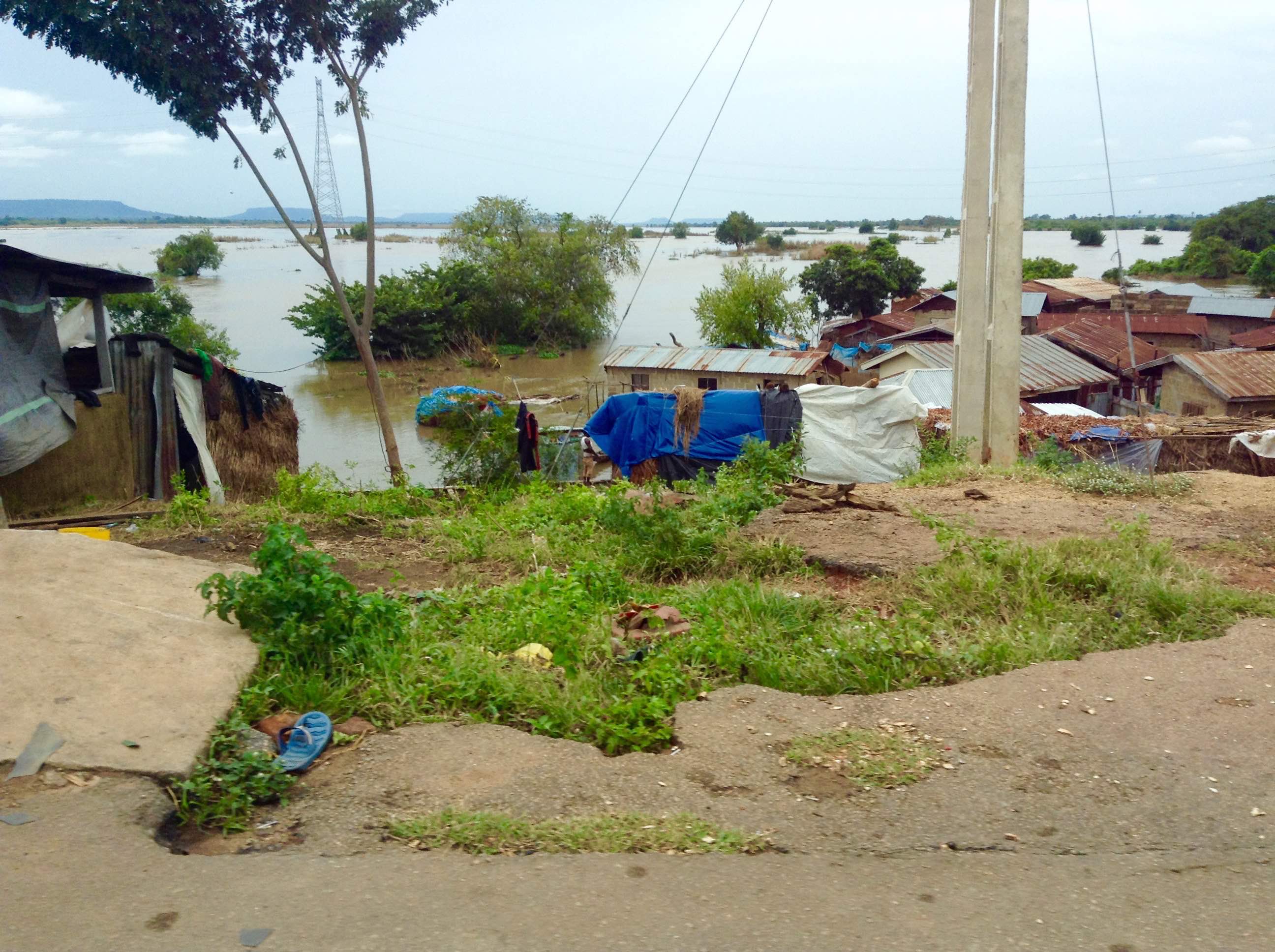 River Benue Flooding in Koton-Karifi, Kogi, Nigeria