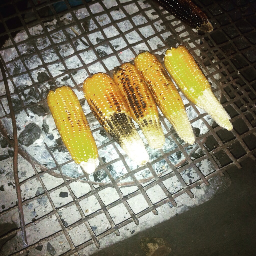 Roast corn in Ilesa