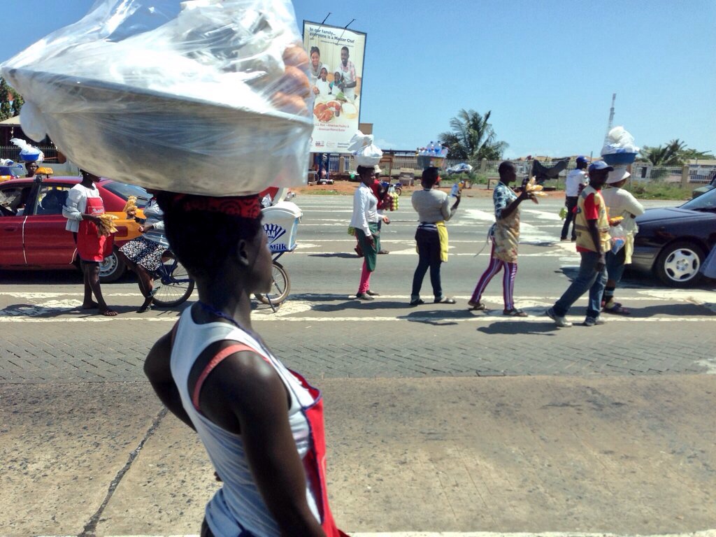 Roadside Hawker in Accra