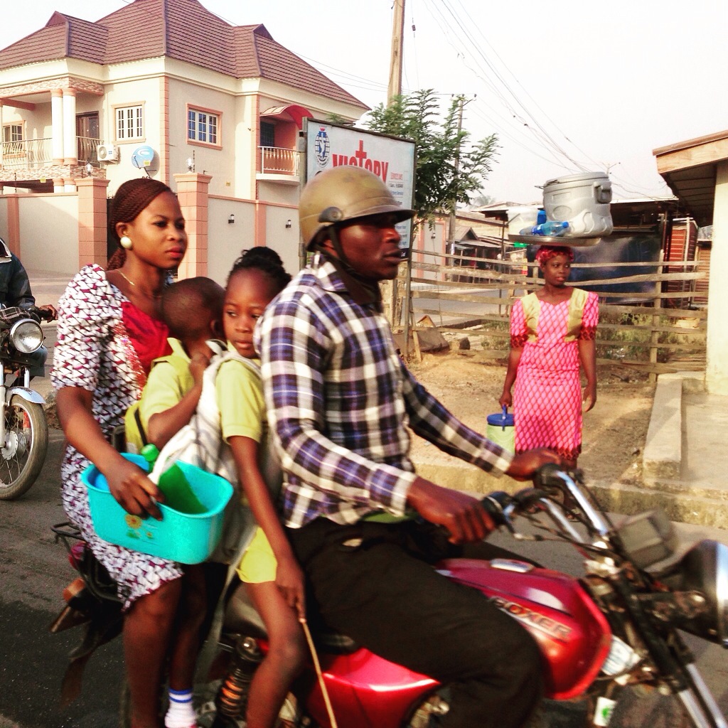 Motorcycling to School