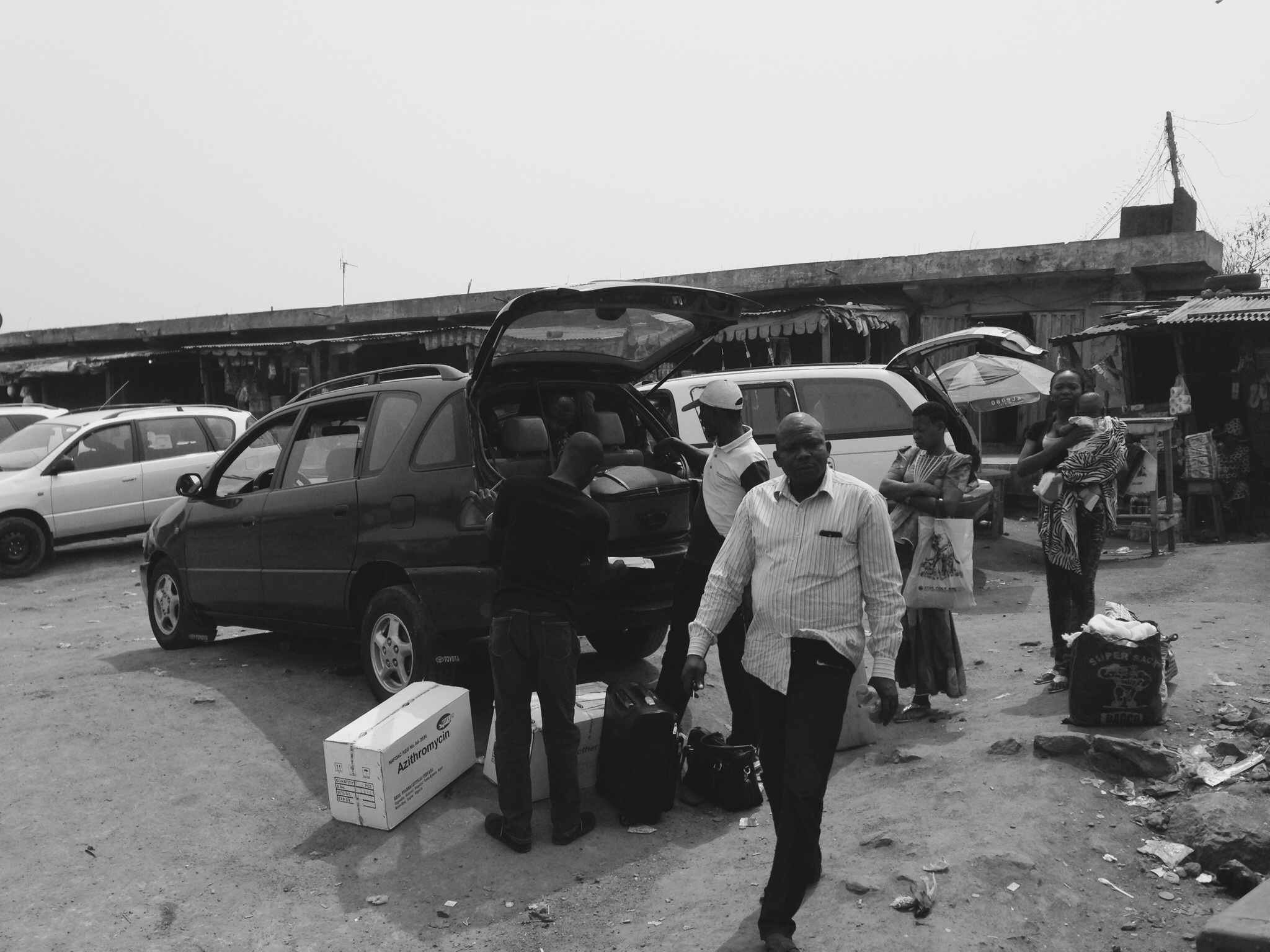 Motor Park on Lagos-Benin Expressway