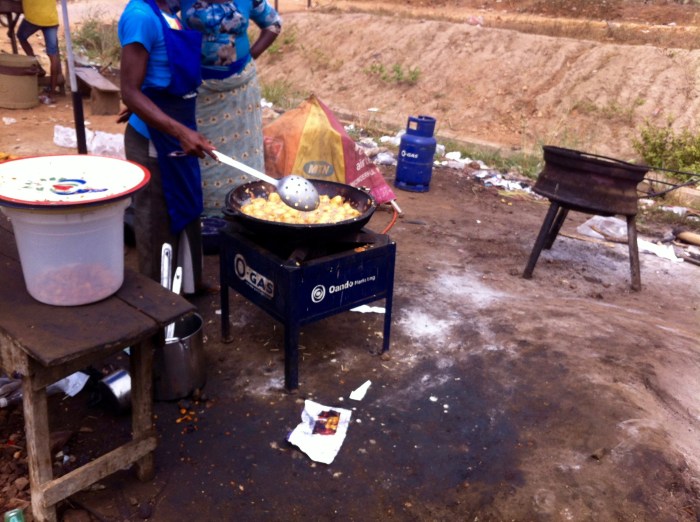 Yoruba Woman Frying Puff Puff