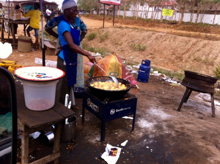 Yoruba Woman Frying Puff Puff