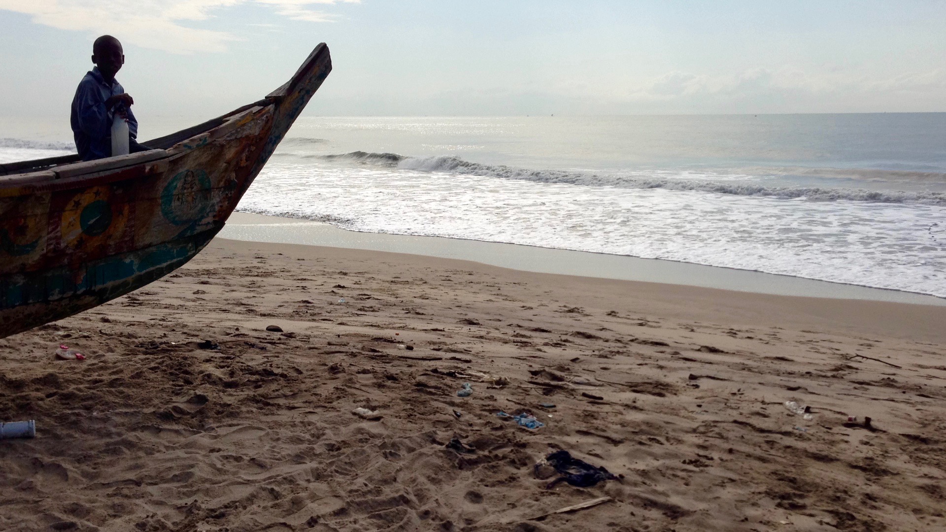 Seine Net Fishing in Kokrobite Beach, Ghana.