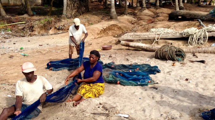 Seine Net Fishing in Kokrobite Beach, Ghana.