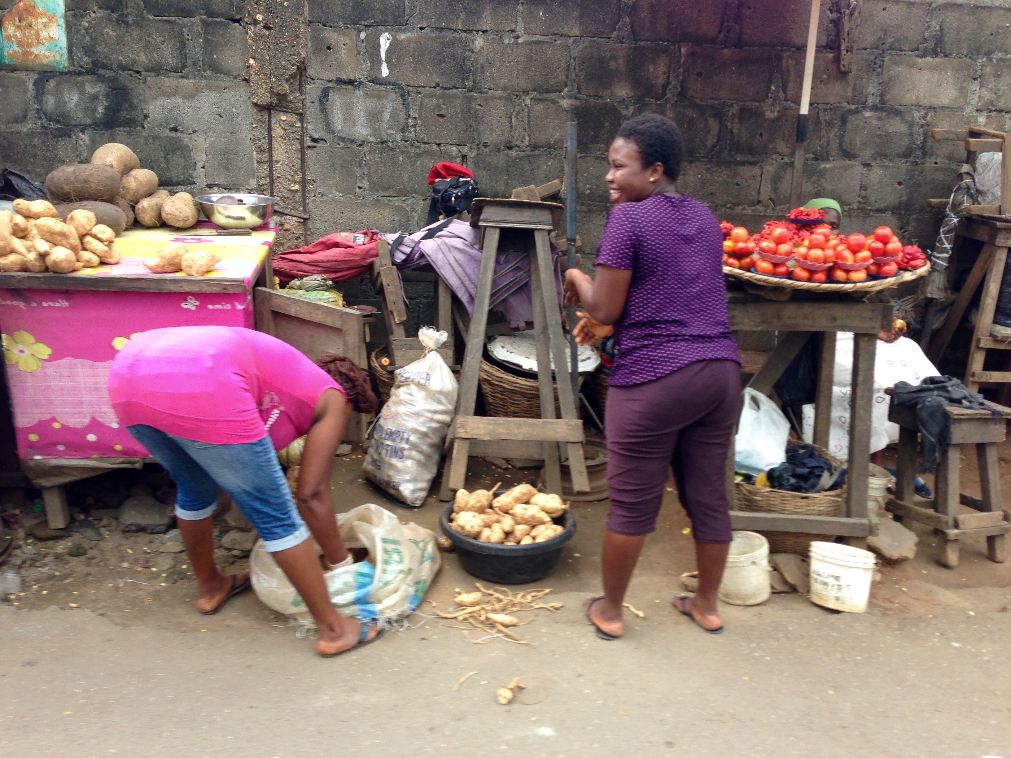 Street Market in Lagos Nigeria