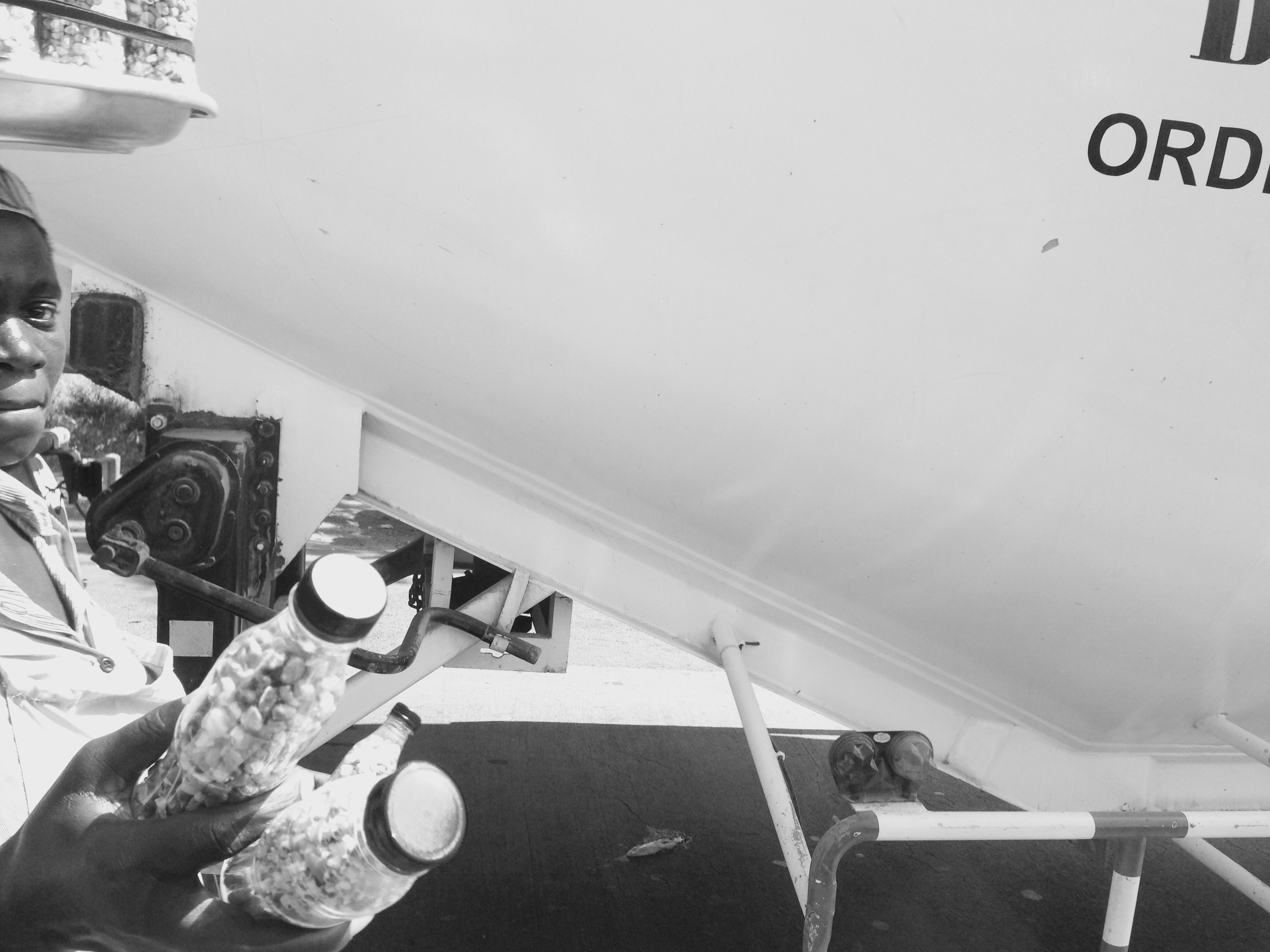 Roadside Hawking Peanuts and Cashews in Tema Ghana