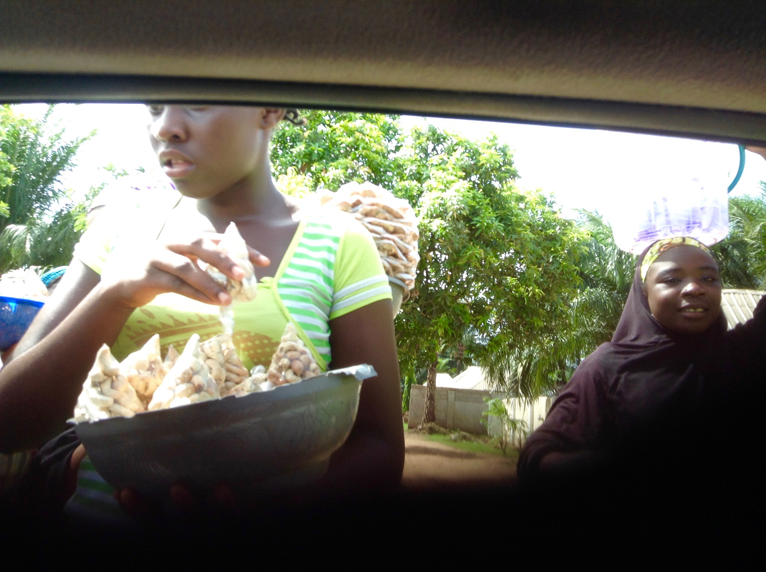 Roadside Hawking Cashews in Akwanga