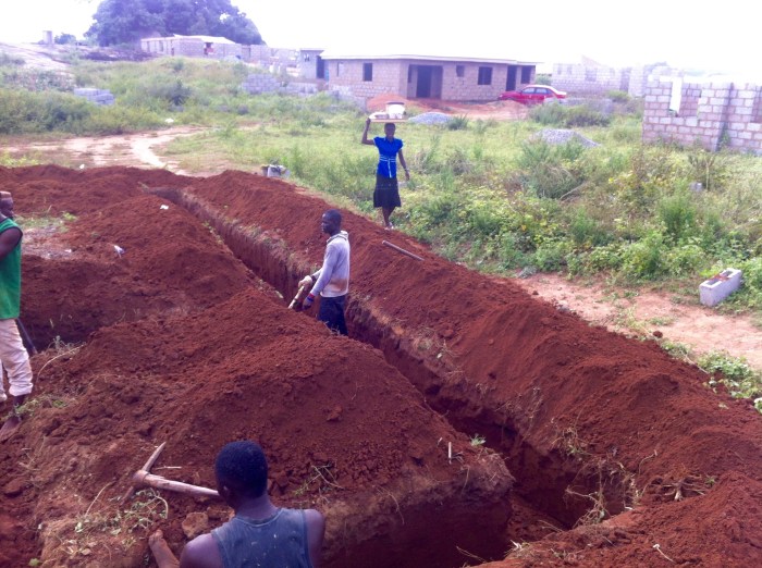 Juju Films Studios and Home Office Construction Site (Digging Foundation)