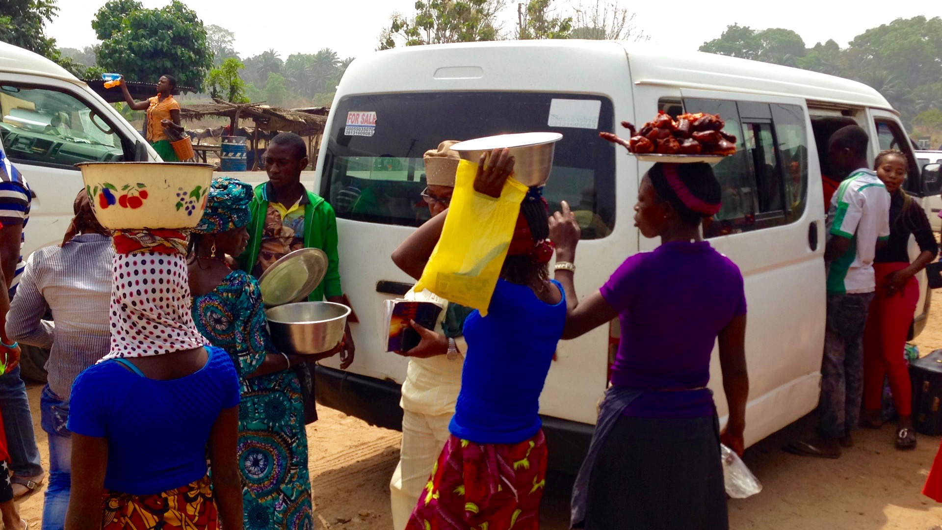 Roadside Hawkers in Ibillo, Edo Nigeria