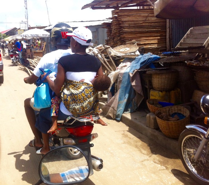 Motorcycling in Cotonou Benin