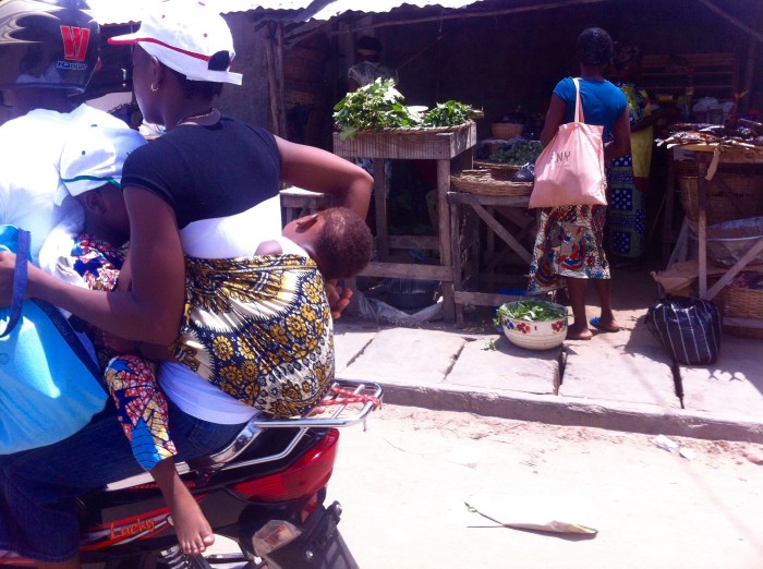 Motorcycling in Cotonou Benin