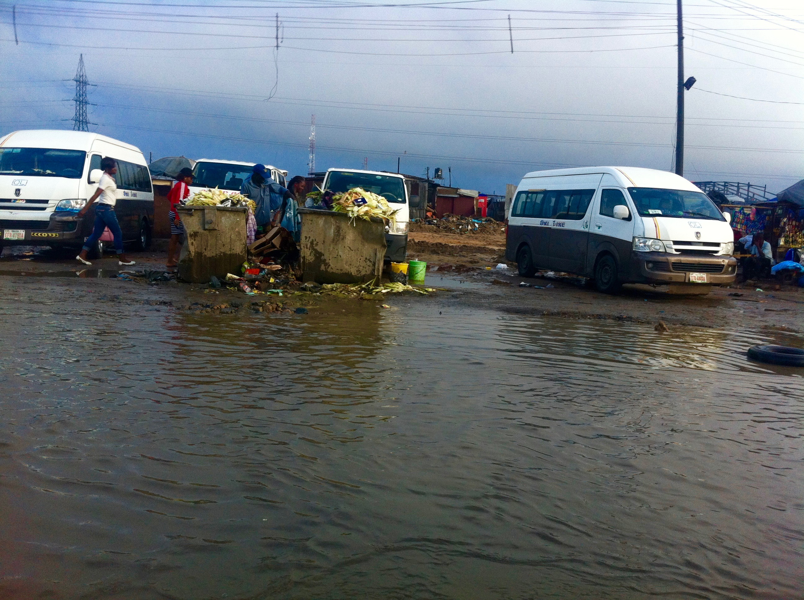 After a storm in Lagos Nigeria