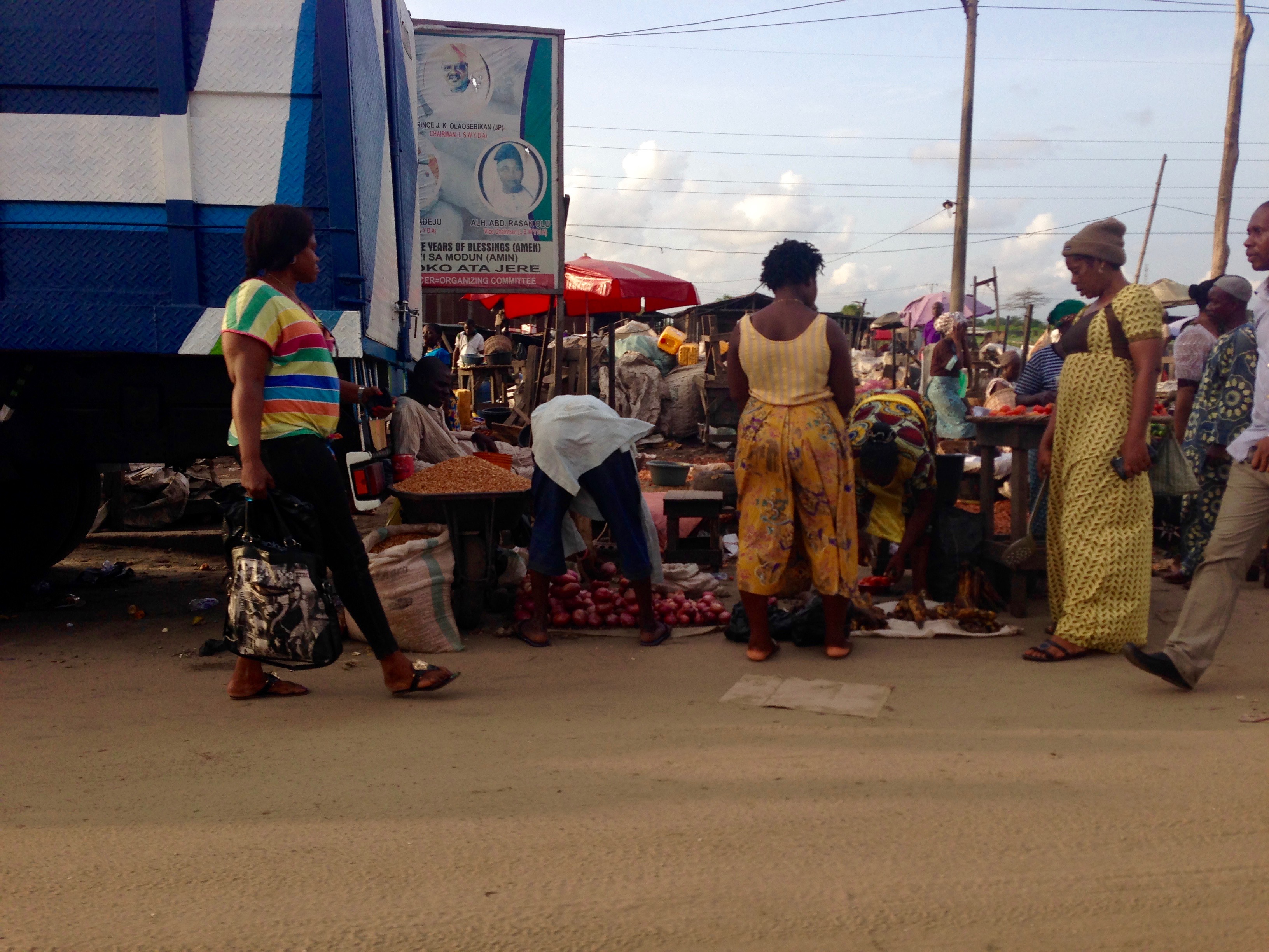Iyano Oba market Lagos, Nigeria.