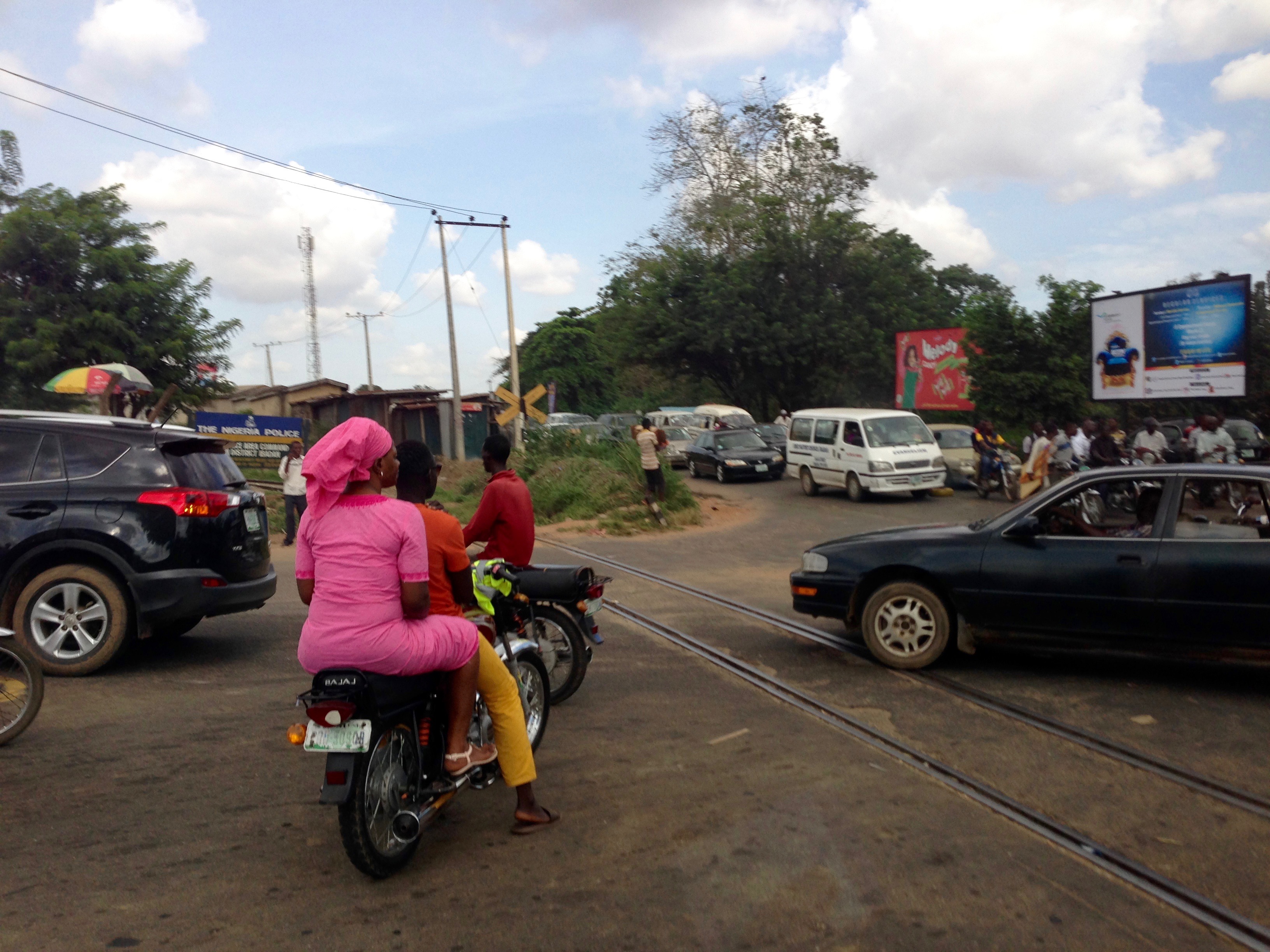 Iyaganku Railway Crossing Ibadan, Oyo, Nigeria.