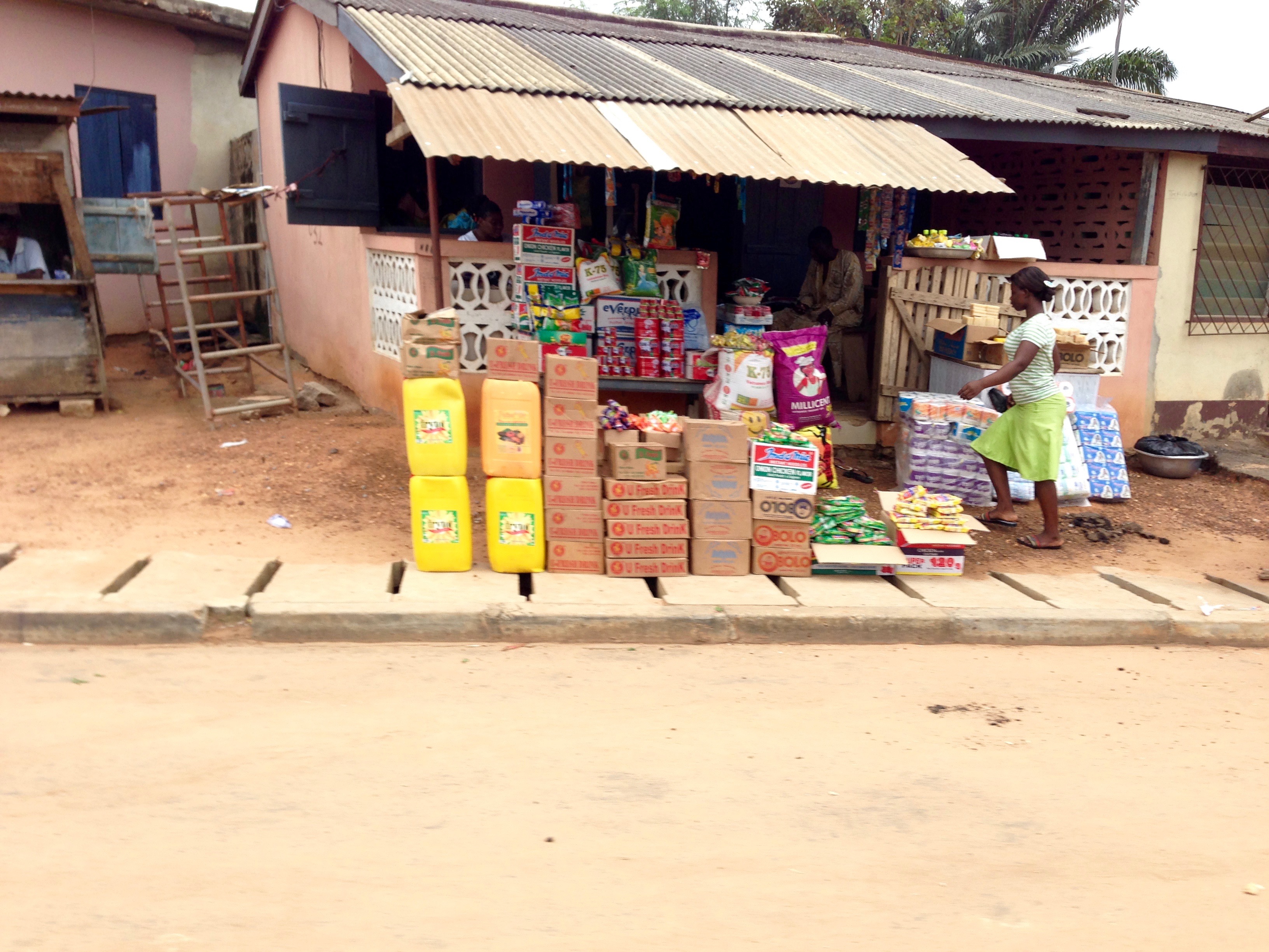Corner store in Agbosome, Volta, Ghana.
