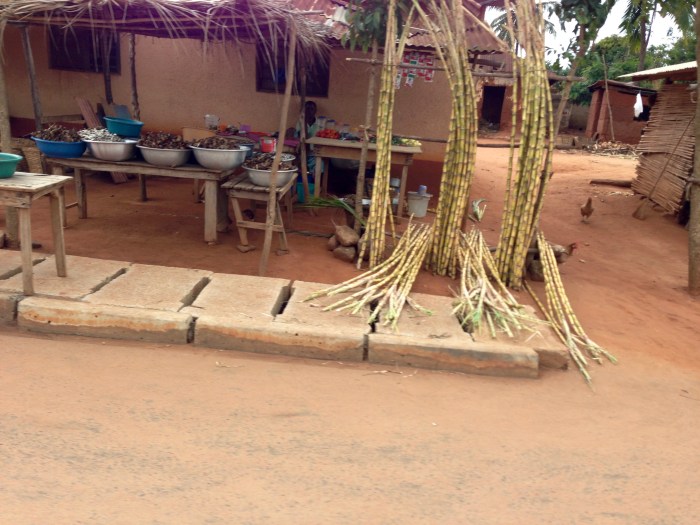 Roadside Market in Afife, Volta, Ghana.