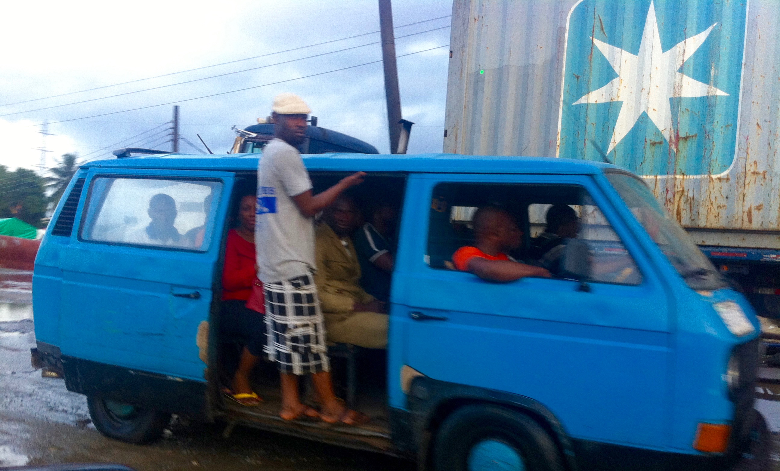 Danfo in Lagos, Nigeria.