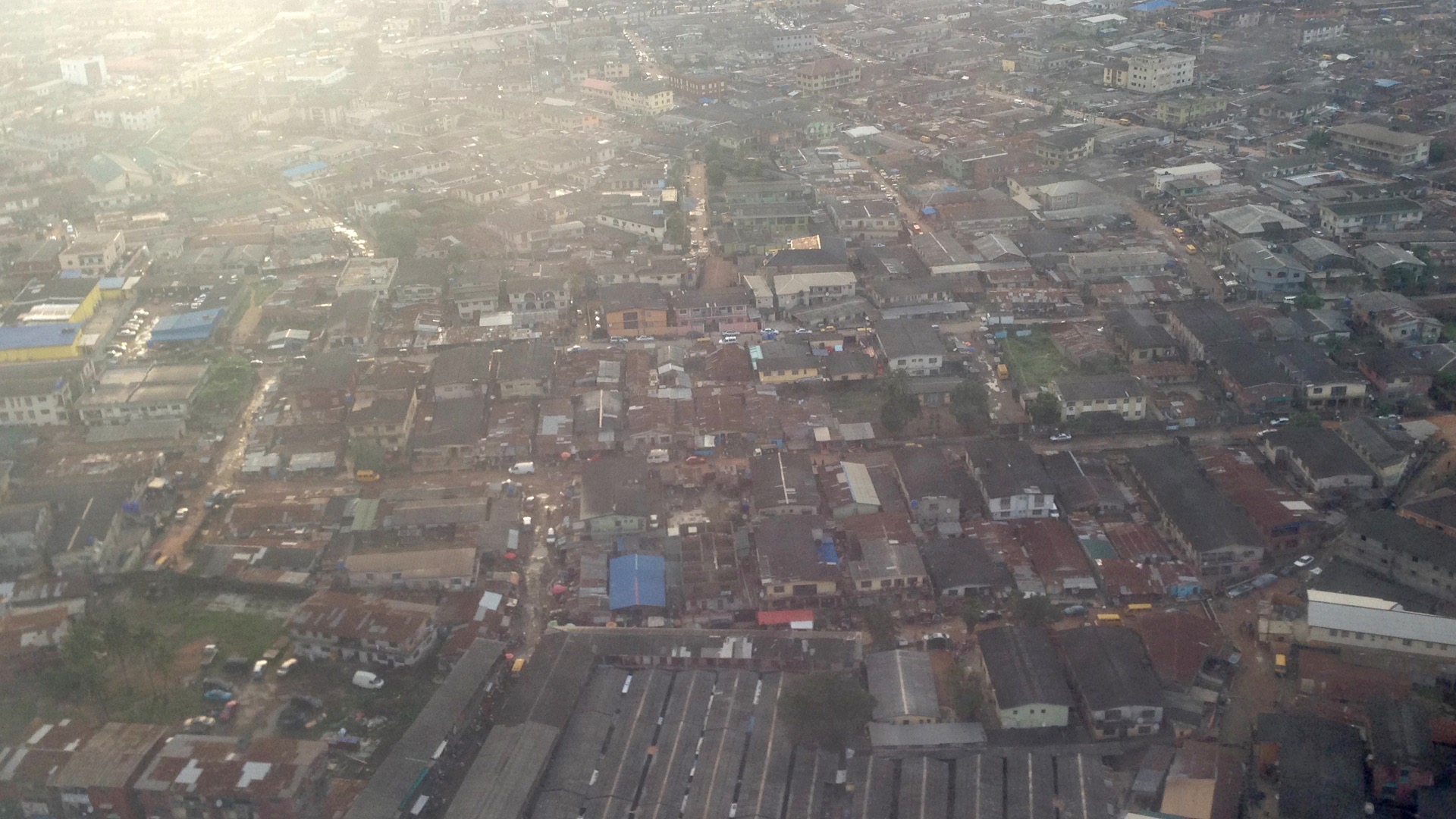Aerial shot of Agege, Lagos, Nigeria. #JujuFilms