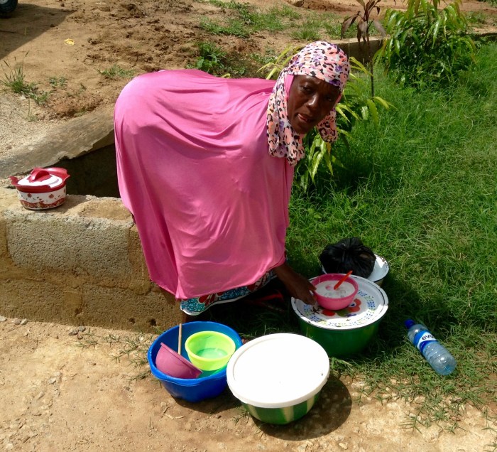 Hausa Fulani woman selling Fura da nono in Ushafa, Nigeria. #JujuFilms