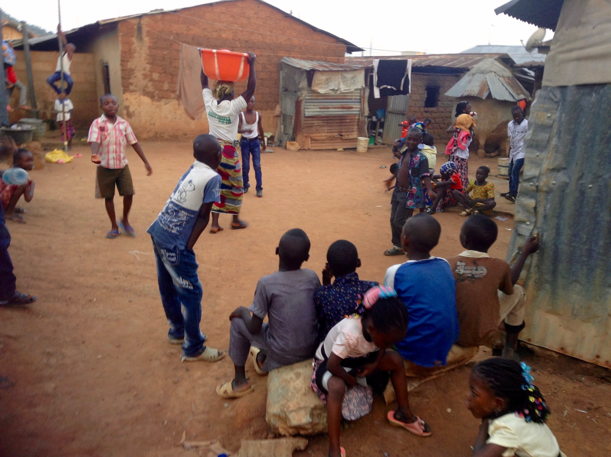 Children playing in community compound, Ushafa Village, Nigeria. #JujuFilms