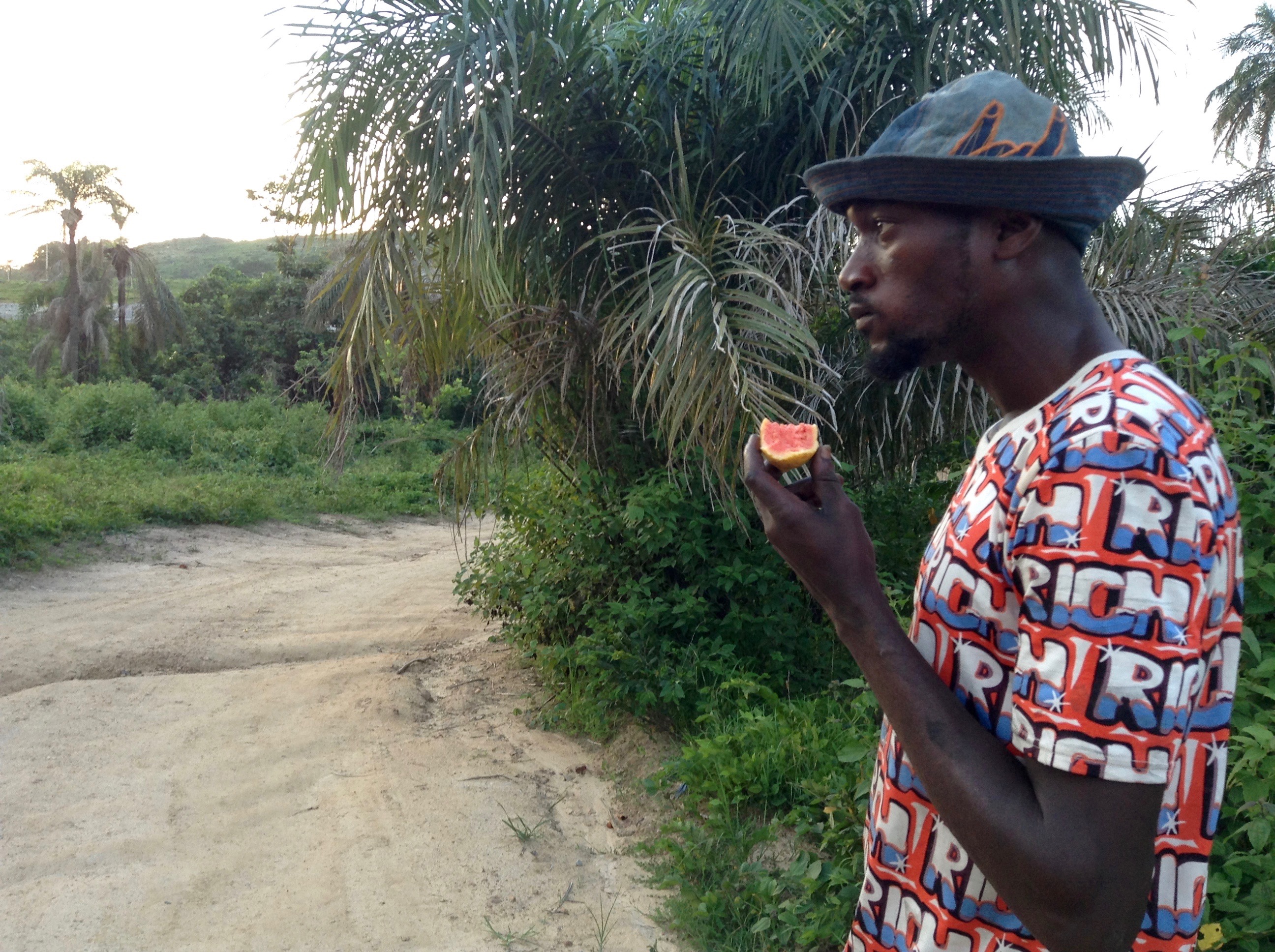 Eating wild guava fruit, Ushafa Village, Nigeria. #JujuFilms