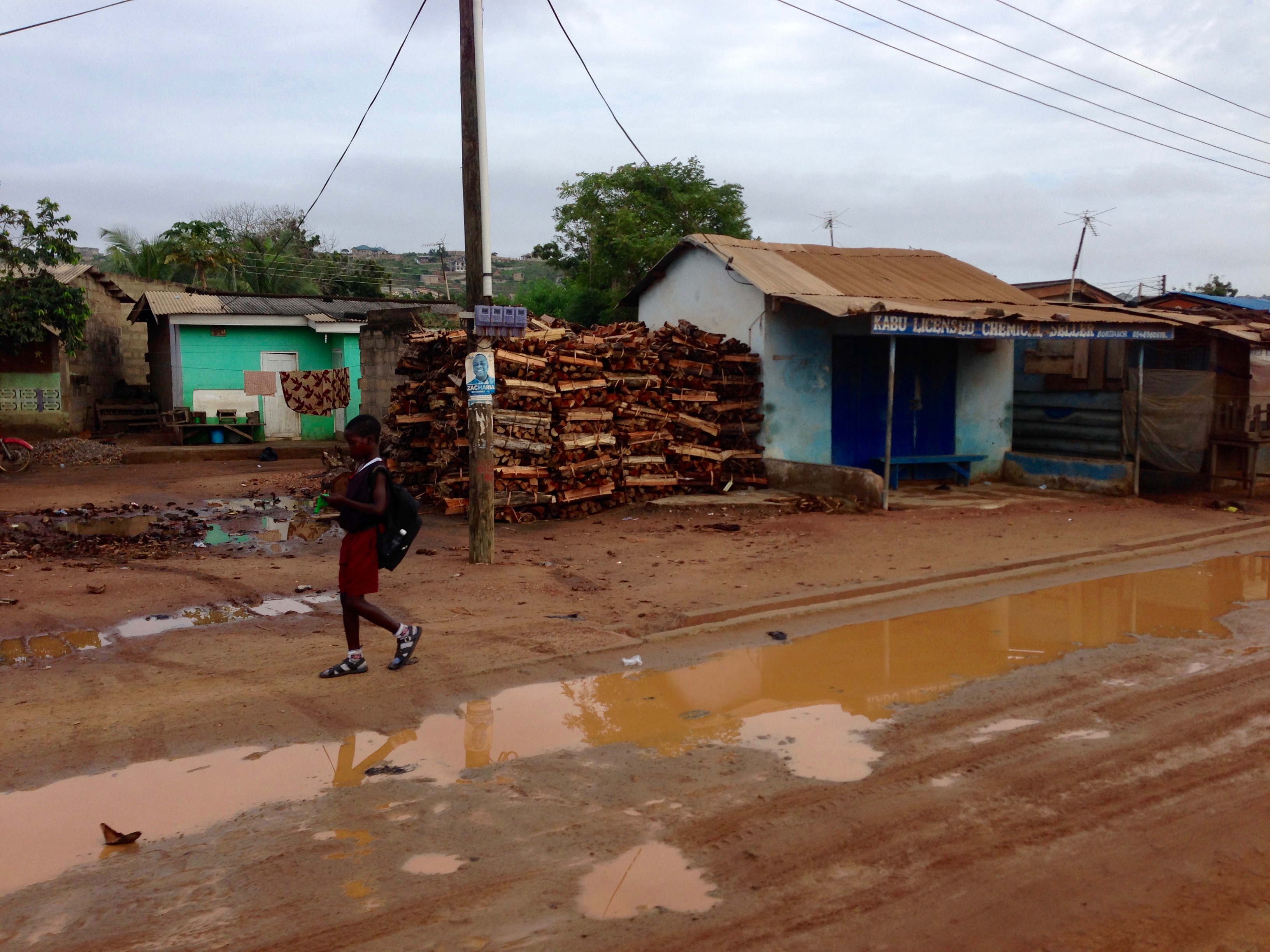 Boy walking to school in Ridge, Accra, Ghana. #JujuFilms