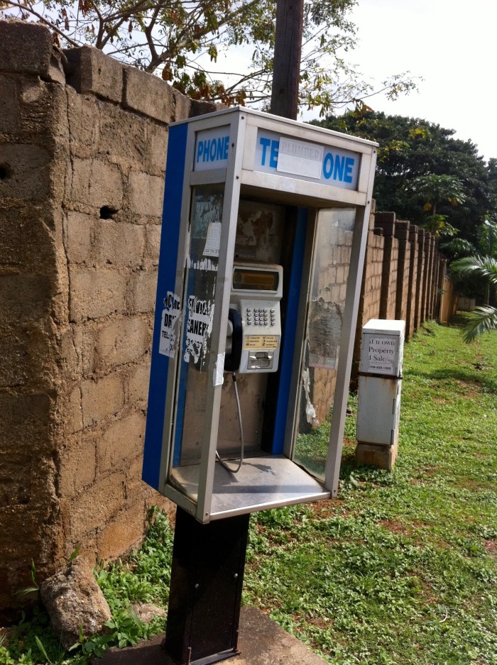 Public telephone in Maitama, Abuja, Nigeria. #JujuFilms