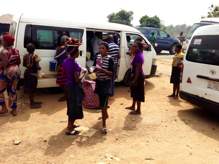 Women hawking fried African yams and Bushmeat in Ibillo, Edo, Nigeria. #JujuFilms