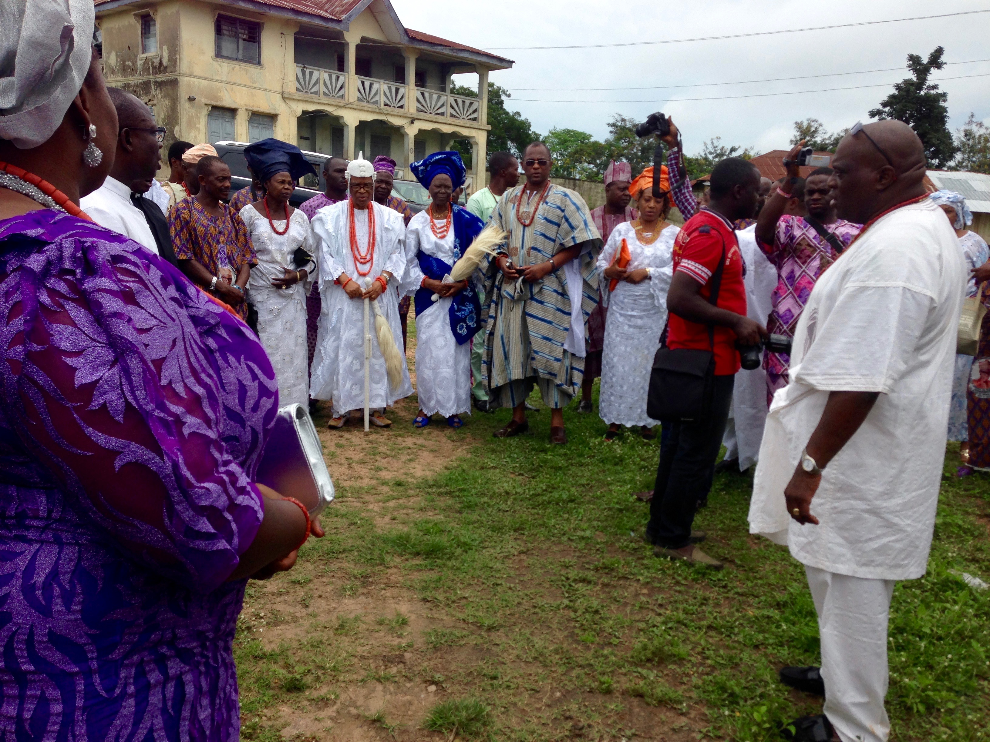Alani Olufemi Olutoye @ groundbreaking ceremony of new palace, Idoani, Ondo, Nigeria. #JujuFilms