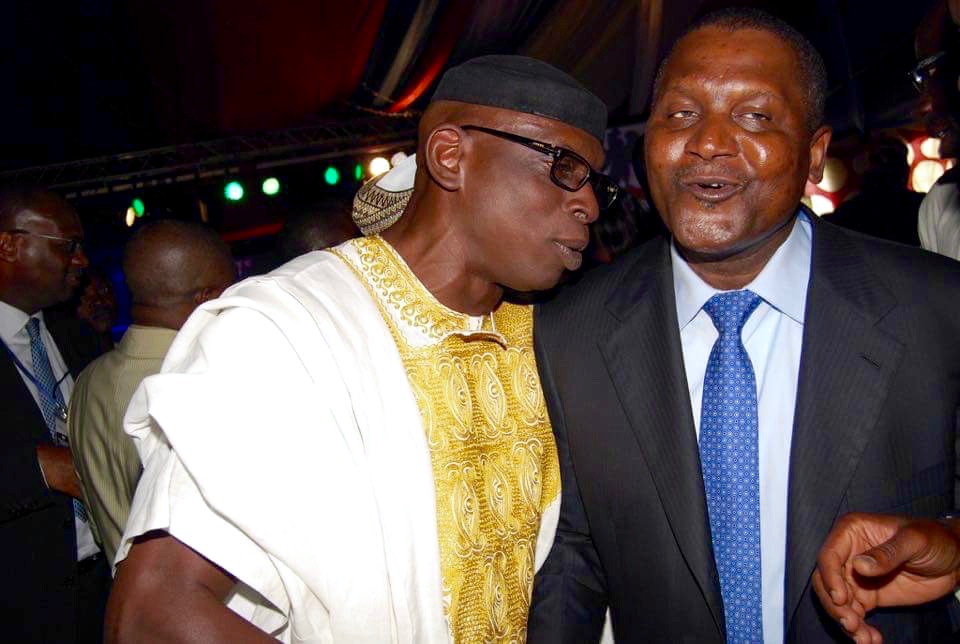 Crown Prince Leke Oyinlola and Aliko Dangote. #JujuFilms