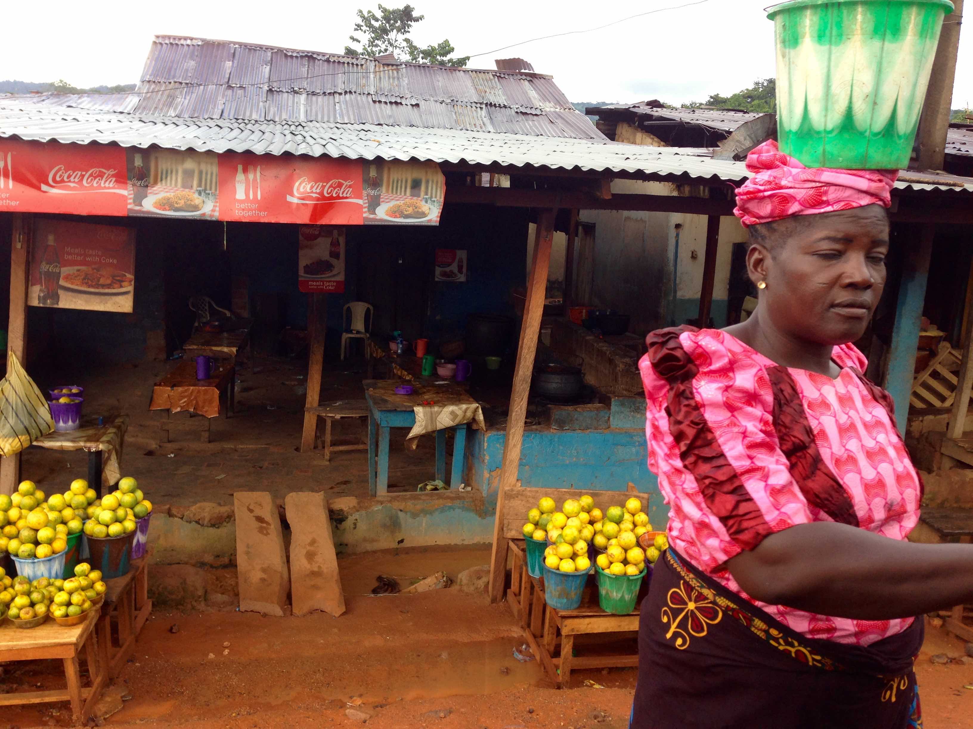 Ijesha woman roadside hawking in Erin Oke, Osun, Nigeria. #JujuFilms
