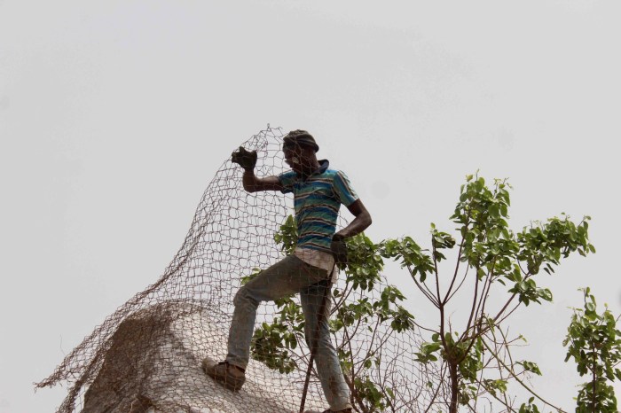 Drilling and blasting rocks, Ushafa Village, FCT, Abuja, Nigeria. #JujuFilms