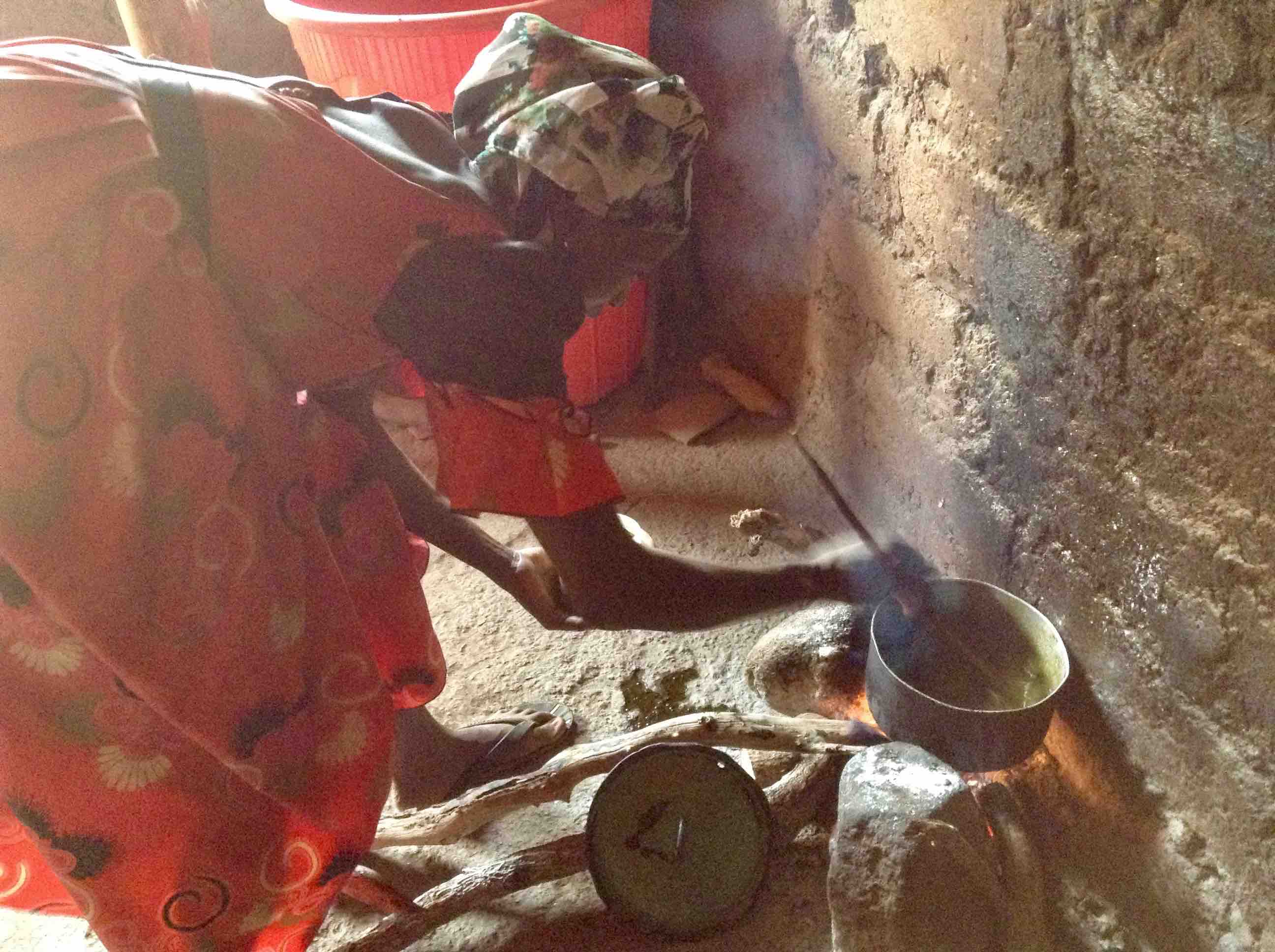 Lary Jatau, an Eggon woman cooking soup in her kitchen, Langa Langa Village, Nasarawa State, Nigeria #JujuFilms