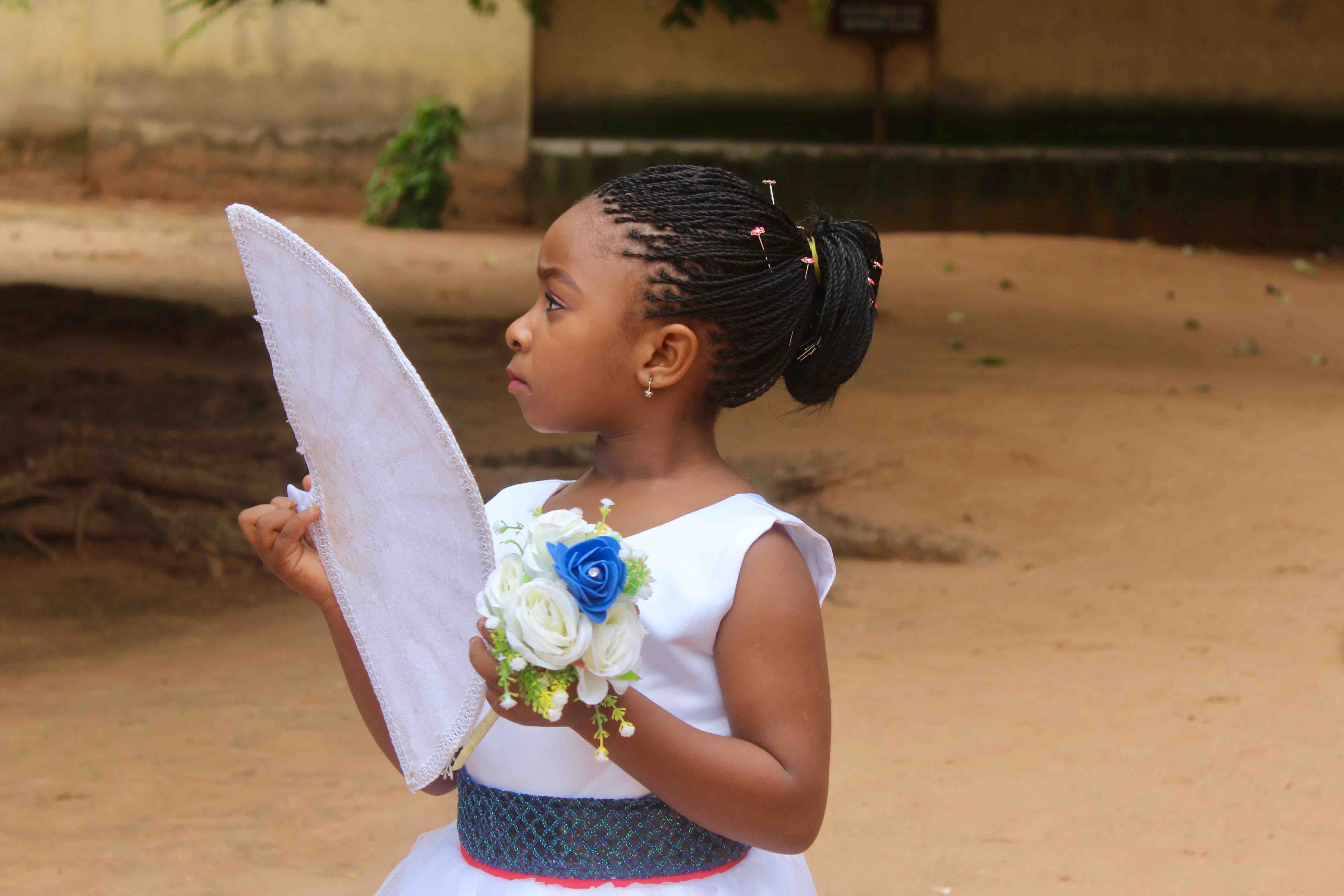 Flower Girl in Nigerian wedding, Lafia, Nasarawa State, Nigeria. #JujuFilms
