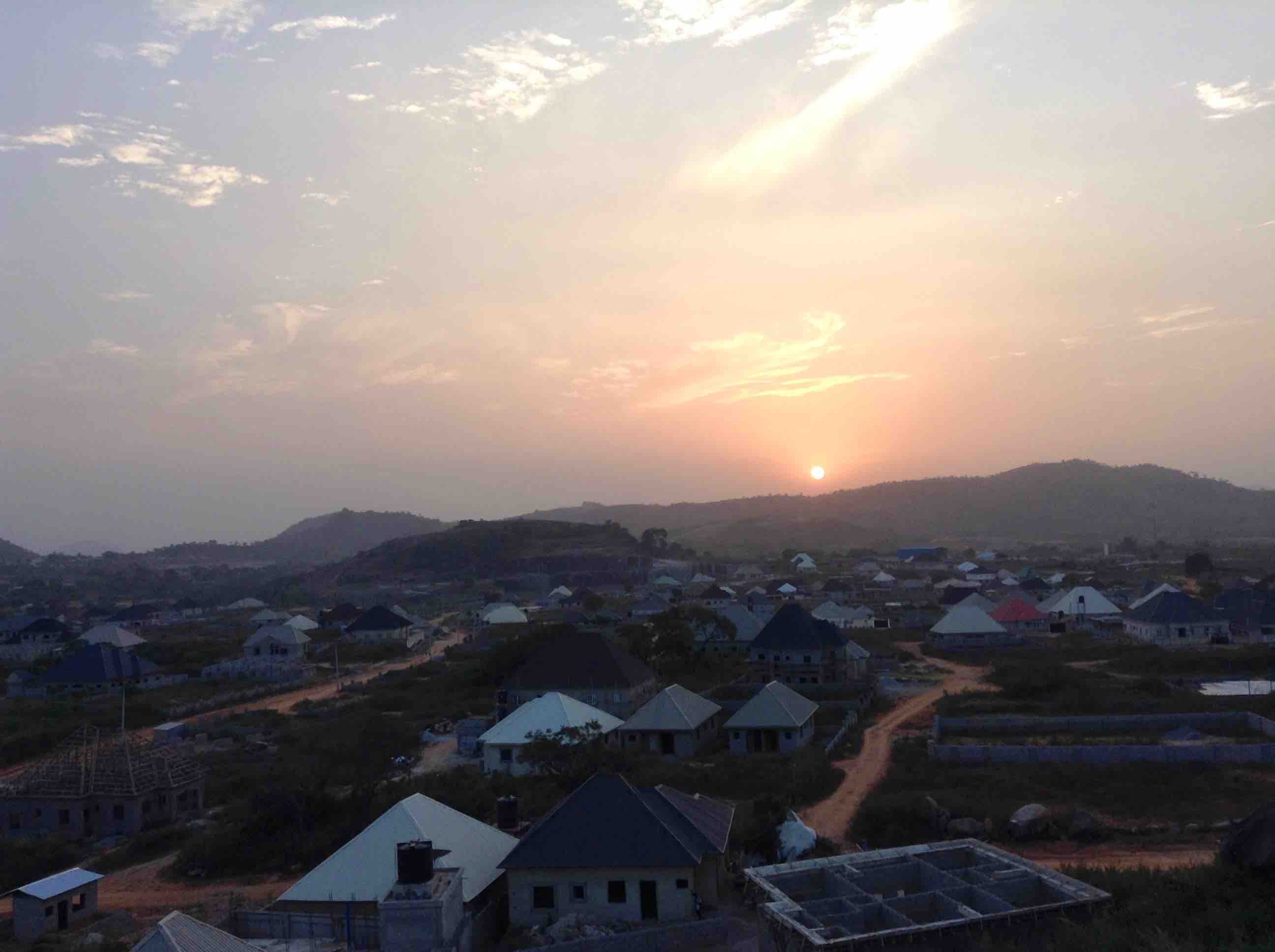 Sunset over Ushafa Village, Abuja, Nigeria. #JujuFilms