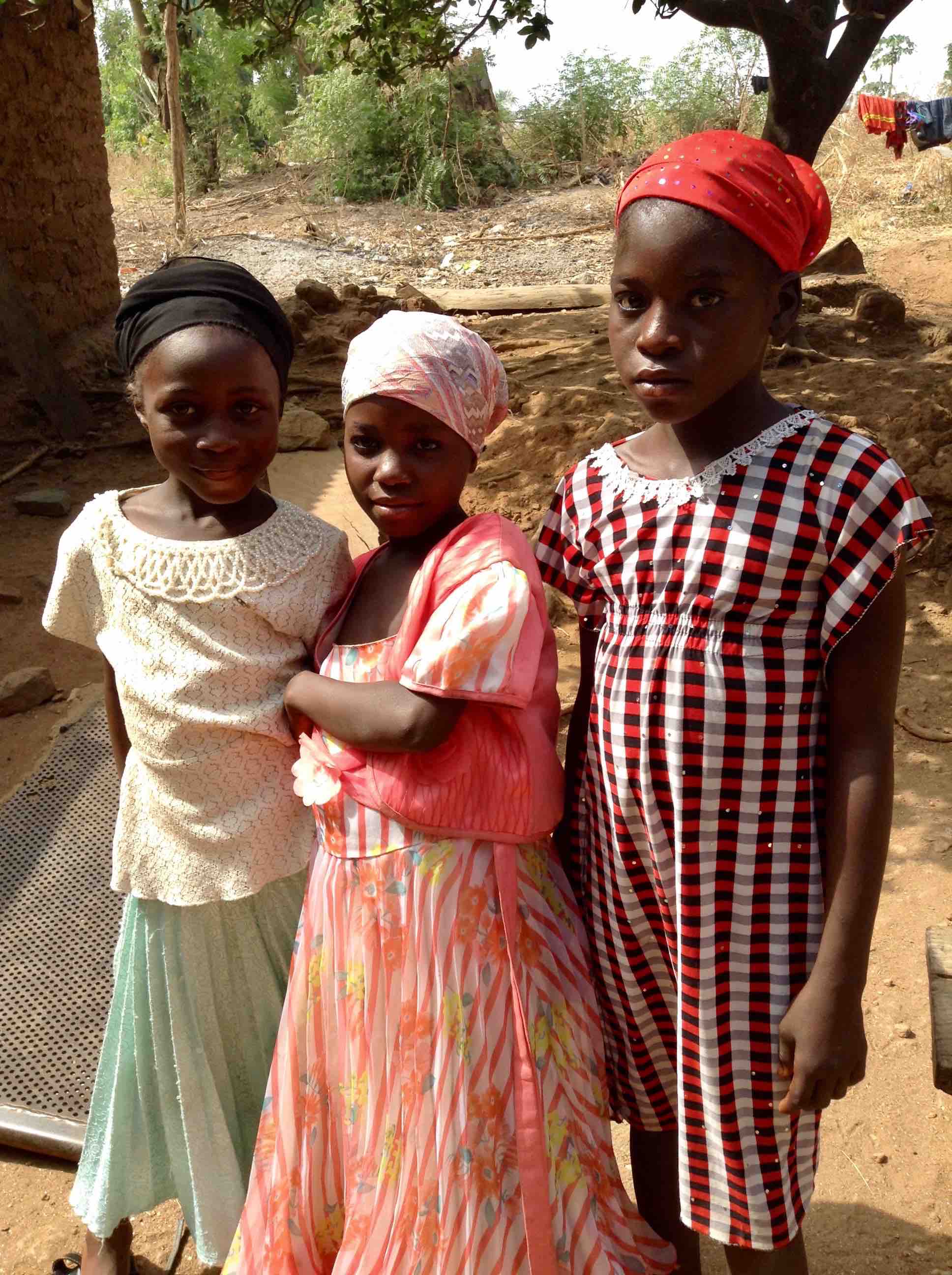 Young girls posing, Langa Langa Village, Nasarawa State, Nigeria. #JujuFilms