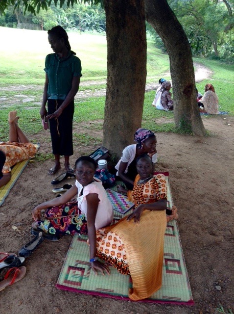 Women enjoying a relaxing afternoon in, Millennium Park, FCT, Abuja,
Nigeria, #JujuFilms